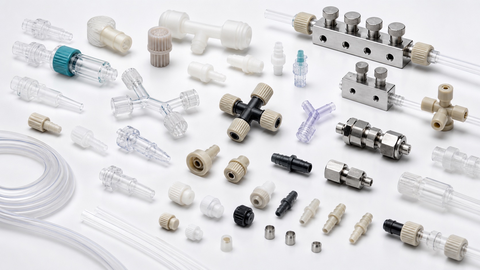 Connections and manifolds arranged for research system planning