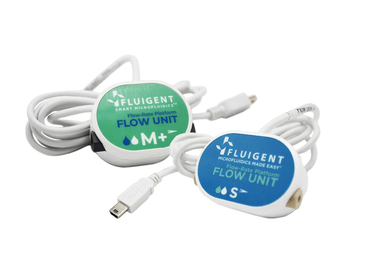 Bidirectional microfluidic flow sensor units