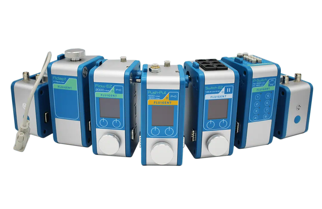 LineUp series microfluidic pressure-based flow controllers