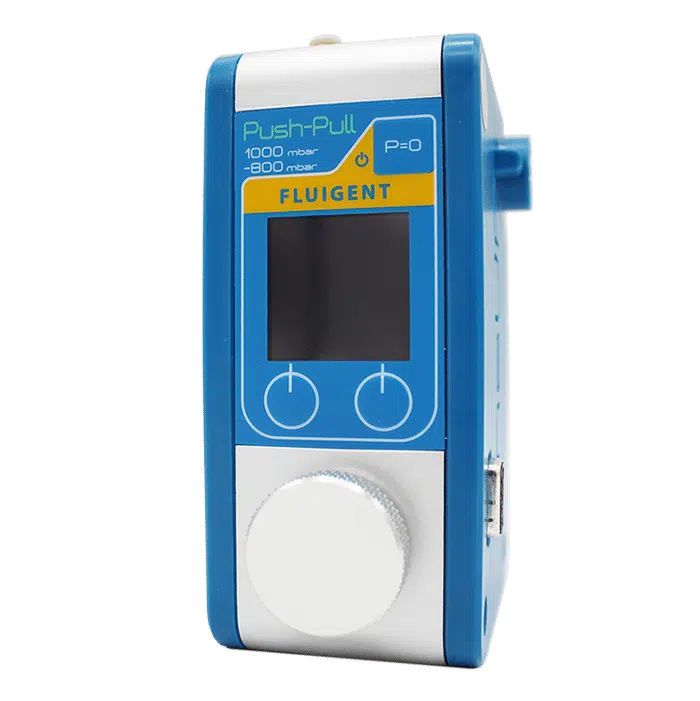 Microfluidic push pull pressure controller